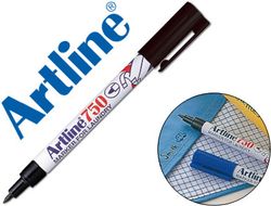 Rotulador Artline Marcador Permanente Ek-750 Negro Punta Redonda 0,7 mm en Blister Brico para Lavanderia