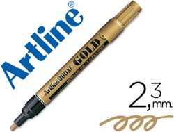 Rotulador Artline Marcador Permanente Tinta Metalica Ek-900 Oro -Punta Redonda 2.3 Mm