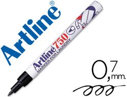 Rotulador Artline Marcador Ropa 750 Negro -Punta Redonda 0.7 mm -Ropa Papel Metal y Cristal