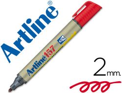 Rotulador Artline Pizarra Ek-157 Rojo -Punta Redonda 2 Mm