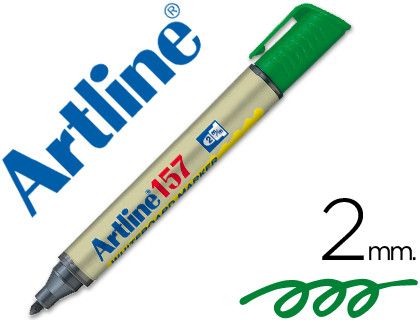 Rotulador Artline Pizarra Ek-157 Verde -Punta Redonda 2 Mm