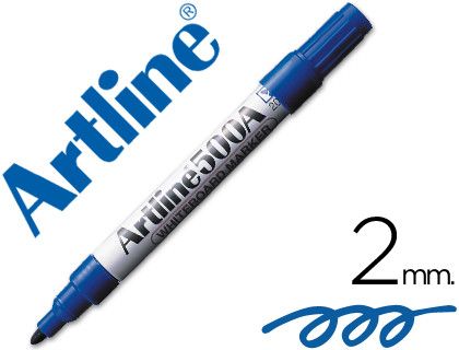 Rotulador Artline Pizarra Ek-500 Azul Punta Redonda 2 mm Recargable