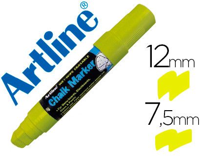 Rotulador Artline Pizarra Verde Negra Epw-12 mm Color Amarillo