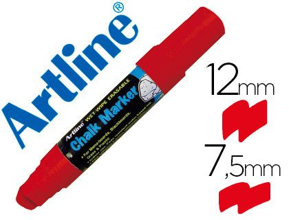 Rotulador Artline Pizarra Verde Negra Epw-12 mm Color Rojo