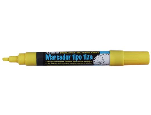 Rotulador Artline Pizarra Verde Negra Epw-4-Am Color Amarillo Bolsa de 4 Rotuladores