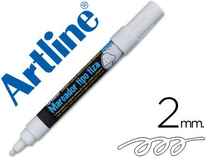 Rotulador Artline Pizarra Verde Negra Epw-4-Bl Color Blanco