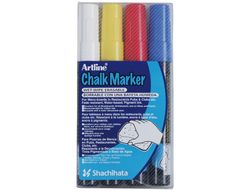 Rotulador Artline Pizarra Verde Negra Epw-4-St Colores Surtidos Bolsa de 4 Rotuladores
