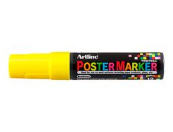Rotulador artline poster marker epp-12 punta rectangular 12 mm color amarillo fluor