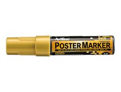 Rotulador artline poster marker epp-12 punta rectangular 12 mm color oro