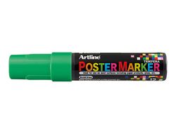 Rotulador artline poster marker epp-12 punta rectangular 12 mm color verde fluor