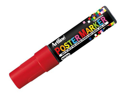 Rotulador Artline Poster Marker Epp-12-Roj Punta Redonda 12 mm Color Rojo