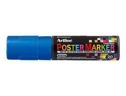 Rotulador artline poster marker epp-20 punta rectangular 20 mm color azul