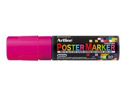 Rotulador artline poster marker epp-20 punta rectangular 20 mm color rosa fluor