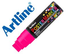Rotulador artline poster marker epp-20 punta rectangular 20 mm color rosa fluor
