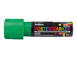Rotulador artline poster marker epp-30 punta rectangular 30 mm color verde fluor