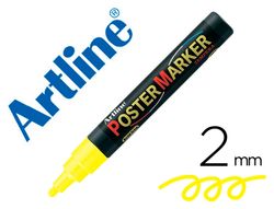 Rotulador artline poster marker epp-4-ama flu punta redonda 2 mm color amarillo fluor EPP-4-AMA-FLU