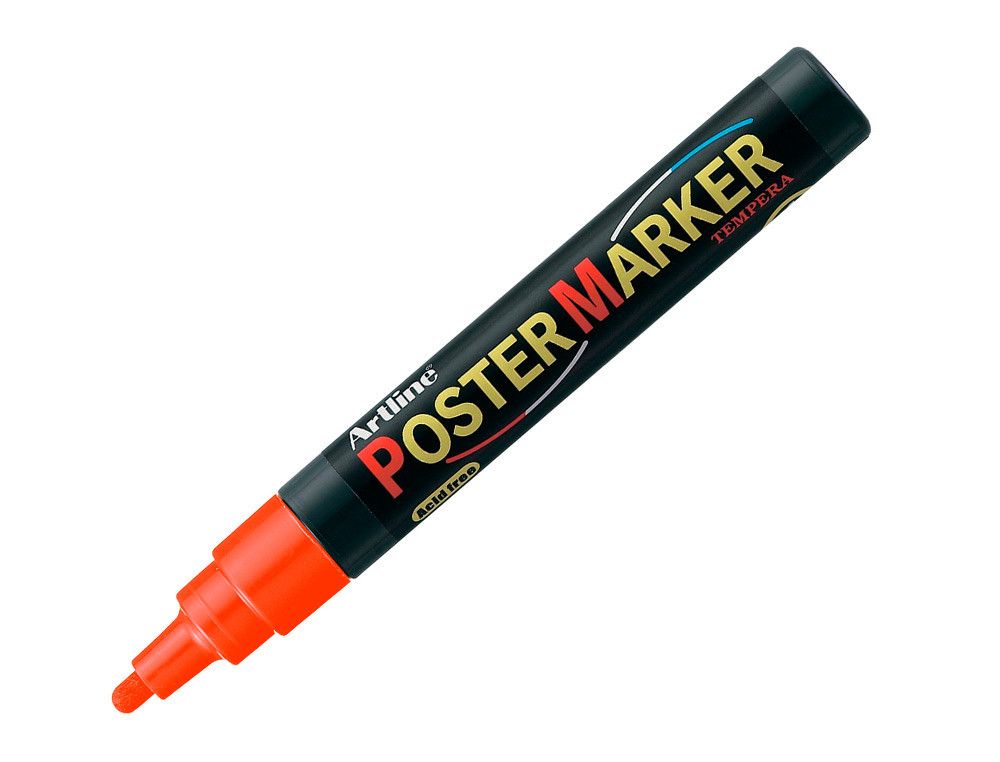 Rotulador artline poster marker epp-4-nar flu punta redonda 2 mm color naranja fluor EPP-4-NAR-FLU
