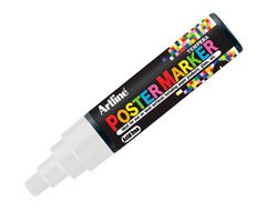 Rotulador artline poster marker epp-6-bla punta redonda 6 mm color blanco