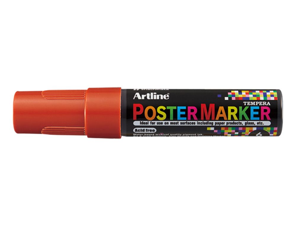 Rotulador artline poster marker epp-6 punta redonda 6 mm color marron