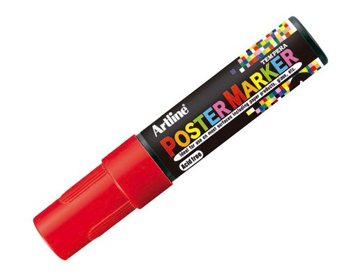 Rotulador artline poster marker epp-6-roj punta redonda 6 mm color rojo EPP-6-ROJ