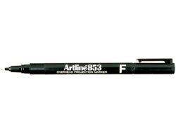Rotulador Artline Retroproyeccion Punta Fibra Permanente Ek-853 Negro -Punta Redonda 0.5 Mm