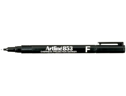 Rotulador Artline Retroproyeccion Punta Fibra Permanente Ek-853 Negro -Punta Redonda 0.5 Mm
