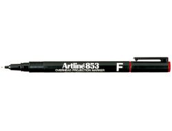 Rotulador Artline Retroproyeccion Punta Fibra Permanente Ek-853 Rojo -Punta Redonda 0.5 Mm