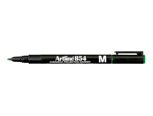 Rotulador Artline Retroproyeccion Punta Fibra Permanente Ek-853 Verde -Punta Redonda 0.5 Mm