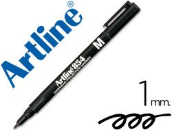 Rotulador Artline Retroproyeccion Punta Fibra Permanente Ek-854 Negro -Punta Redonda 1 Mm