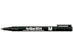 Rotulador Artline Retroproyeccion Punta Fibra Permanente Ek-854 Negro -Punta Redonda 1 Mm