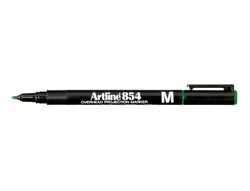 Rotulador Artline Retroproyeccion Punta Fibra Permanente Ek-854 Verde -Punta Redonda 1 Mm