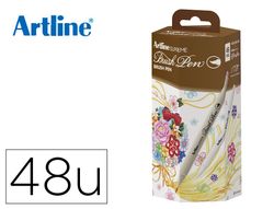 Rotulador artline supreme brush epfs-f pintura base de agua punta tipo pincel fino caja de 48 unidades colores
