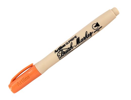 Rotulador artline supreme brush epfs pintura base de agua punta tipo pincel trazo fino albaricoque