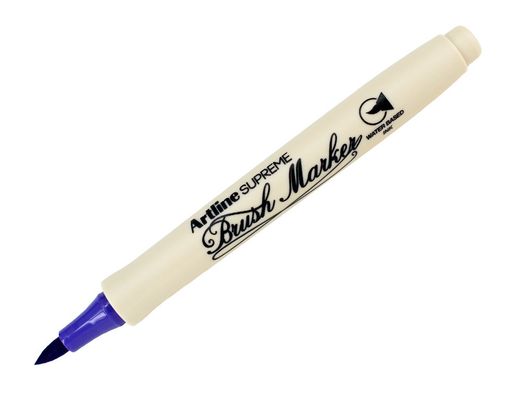 Rotulador artline supreme brush epfs pintura base de agua punta tipo pincel trazo fino purpura