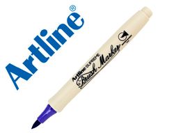 Rotulador artline supreme brush epfs pintura base de agua punta tipo pincel trazo fino purpura
