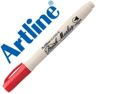 Rotulador artline supreme brush pintura base de agua punta tipo pincel trazo variable rojo