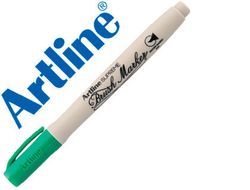 Rotulador artline supreme brush pintura base de agua punta tipo pincel trazo variable verde