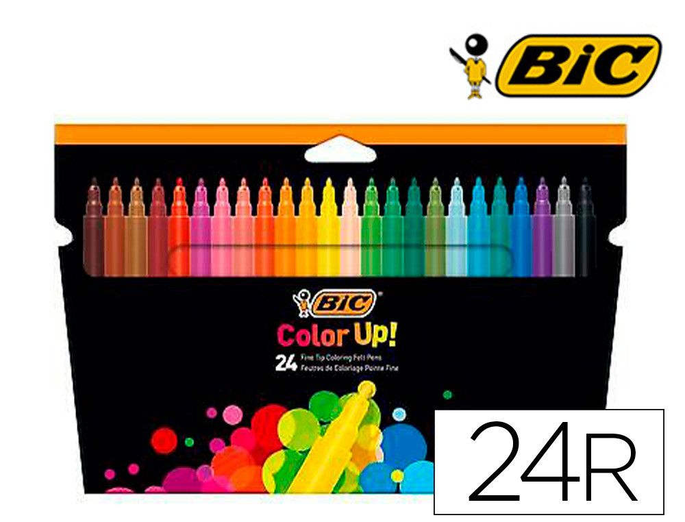 Rotulador bic color up estuche de 24 colores surtidos