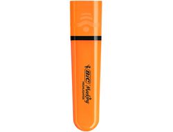 Rotulador bic flat fluorescente naranja neon caja de 12 unidades