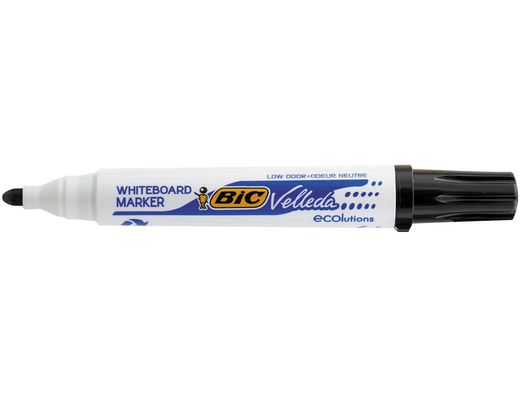 Rotulador Bic Velleda para Pizarra Negro Punta Redonda 1,3 Mm 1701