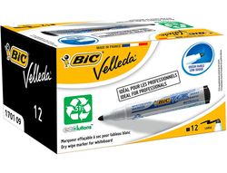 Rotulador Bic Velleda para Pizarra Negro Punta Redonda 1,3 Mm 1701