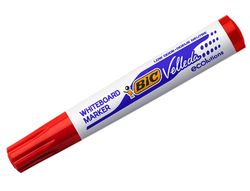 Rotulador Bic Velleda para Pizarra Rojo Punta Redonda 1,3 Mm