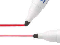Rotulador Bic Velleda para Pizarra Rojo Punta Redonda 1,3 Mm