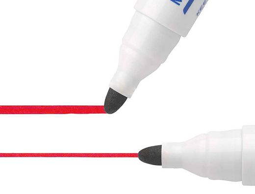 Rotulador Bic Velleda para Pizarra Rojo Punta Redonda 1,3 Mm
