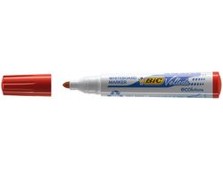 Rotulador Bic Velleda para Pizarra Rojo Punta Redonda 1,3 Mm