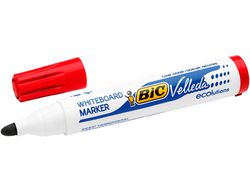 Rotulador Bic Velleda para Pizarra Rojo Punta Redonda 1,3 Mm