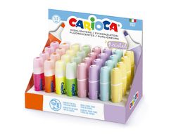Rotulador carioca fluorescente color pastel expositor de 32 unidades colores surtidos