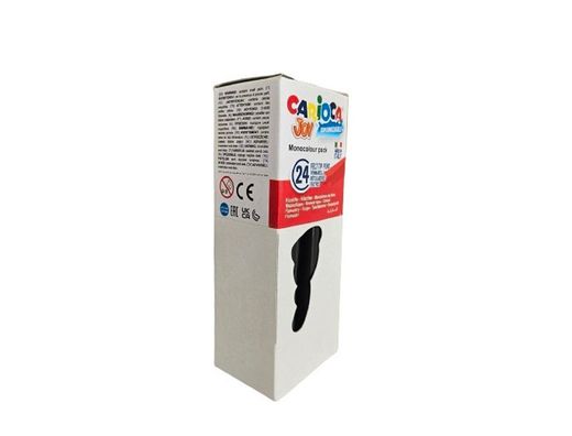 Rotulador carioca joy monocolor negro caja de 24 unidades