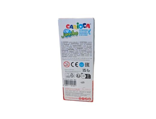 Rotulador carioca jumbo amarillo punta gruesa caja de 12 unidades