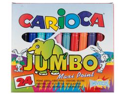 Rotulador Carioca Jumbo C/24 Colores -Punta Gruesa